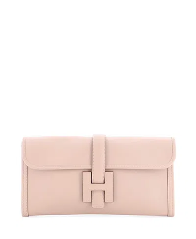 Pre-owned Pre-owned Hermes  Hermes 29 Jige Elan Clutch Swift In Neutral