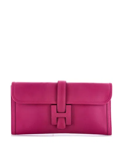 Pre-owned Pre-owned Hermes  Hermes 29 Jige Elan Clutch Swift In Pink