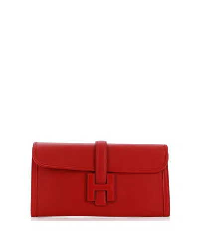 Pre-owned Pre-owned Hermes  Hermes 29 Jige Elan Clutch Swift In Red
