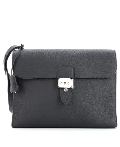 Pre-owned Pre-owned Hermes  Hermes 29 Sac A Depeches Messenger Bag Togo In Black