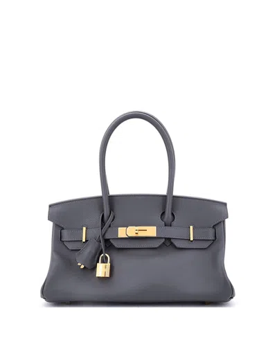 Pre-owned Pre-owned Hermes  Hermes 29 Shoulder Light Birkin Bag Evercolor In Gray