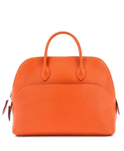 Pre-owned Pre-owned Hermes  Hermes 30 Bolide 1923 Bag Chevre Mysore In Orange