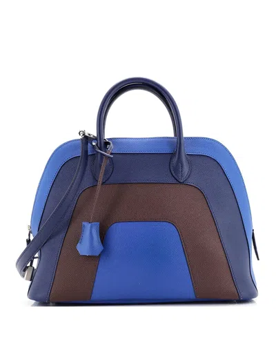 Pre-owned Pre-owned Hermes  Hermes 30 Bolide 1923 Rainbow Bag Epsom