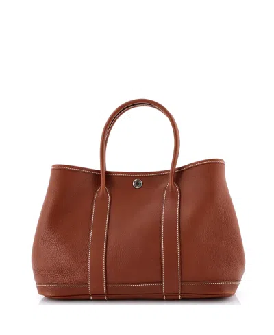 Pre-owned Pre-owned Hermes  Hermes 30 Garden Party Tote Leather In Brown