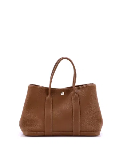 Pre-owned Pre-owned Hermes  Hermes 30 Garden Party Tote Leather In Brown
