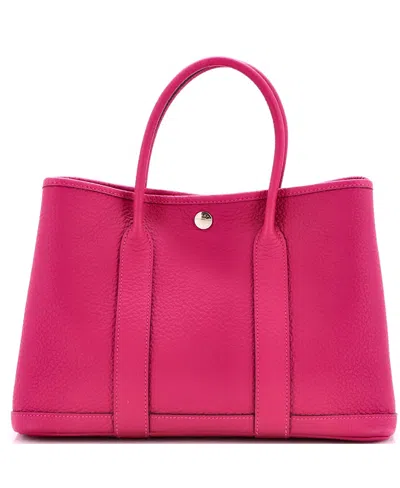 Pre-owned Pre-owned Hermes  Hermes 30 Garden Party Tote Leather In Pink