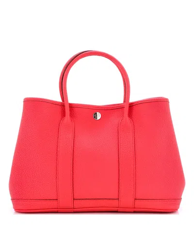 Pre-owned Pre-owned Hermes  Hermes 30 Garden Party Tote Leather In Pink