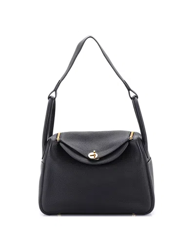 Pre-owned Pre-owned Hermes  Hermes 30 Lindy Bag Clemence In Black