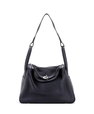 Pre-owned Pre-owned Hermes  Hermes 30 Lindy Bag Clemence In Blue