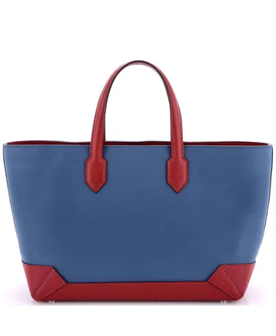 Pre-owned Pre-owned Hermes  Hermes 30 Maxibox Cabas Evercolor With Epsom In Blue