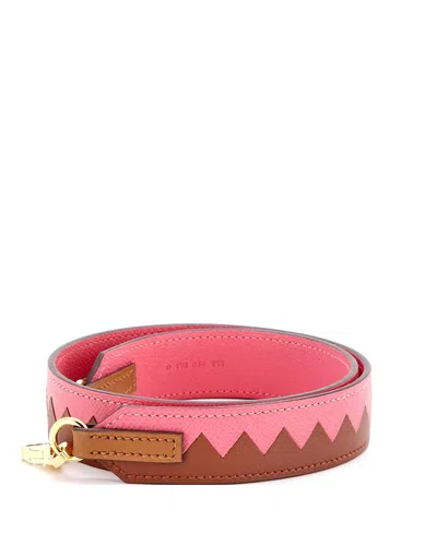 Pre-owned Pre-owned Hermes  Hermes 30mm Tressage Cuir Bag Strap Epsom In Multi