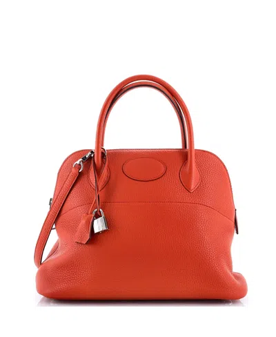Pre-owned Pre-owned Hermes  Hermes 31 Bolide Bag Clemence In Orange