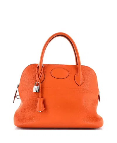 Pre-owned Pre-owned Hermes  Hermes 31 Bolide Bag Clemence In Orange