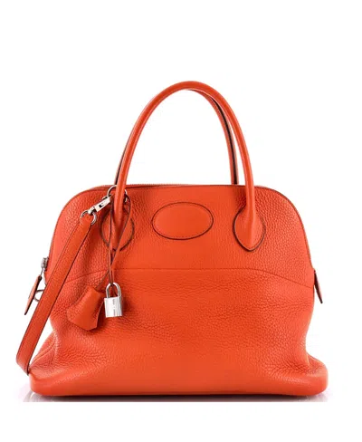 Pre-owned Pre-owned Hermes  Hermes 31 Bolide Bag Clemence In Orange