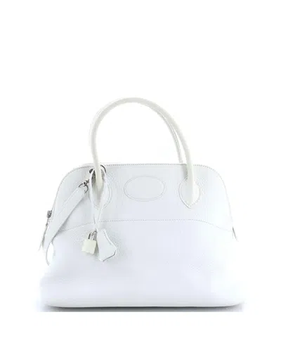 Pre-owned Pre-owned Hermes  Hermes 31 Bolide Bag Clemence In White