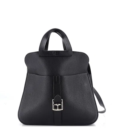 Pre-owned Pre-owned Hermes  Hermes 31 Halzan Bag Clemence In Black
