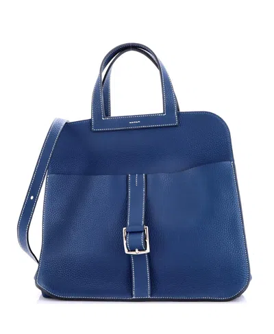 Pre-owned Pre-owned Hermes  Hermes 31 Halzan Bag Clemence In Blue