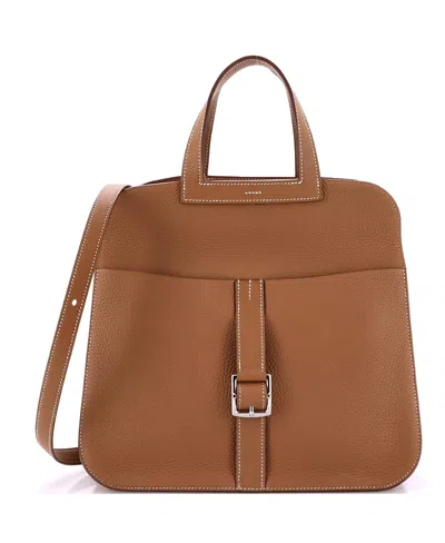 Pre-owned Pre-owned Hermes  Hermes 31 Halzan Bag Clemence In Brown