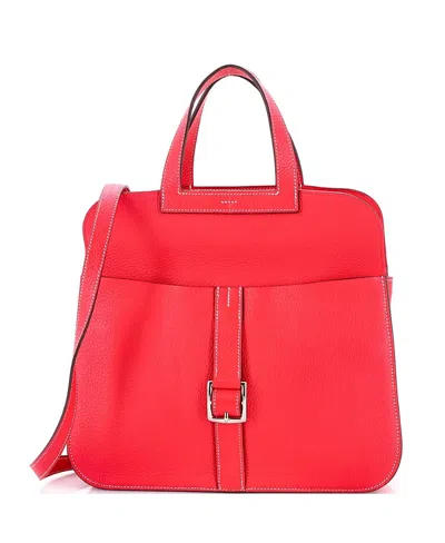 Pre-owned Pre-owned Hermes  Hermes 31 Halzan Bag Clemence In Pink