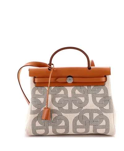 Pre-owned Hermes  Hermes 31 Herbag Zip Circuit 24 Vache Hunter And Leather