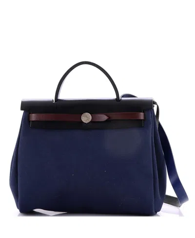 Pre-owned Pre-owned Hermes  Hermes 31 Herbag Zip Leather And Toile