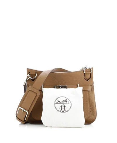 Pre-owned Pre-owned Hermes  Hermes 31 Jypsiere Bag Clemence In Brown