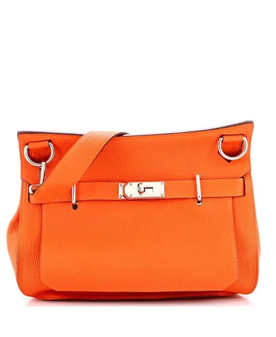 Pre-owned Pre-owned Hermes  Hermes 31 Jypsiere Bag Clemence In Orange