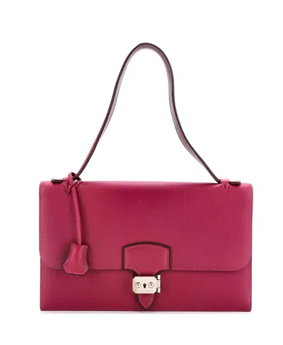 Pre-owned Pre-owned Hermes  Hermes 32 Illico Elan Handbag Epsom In Purple