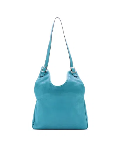 Pre-owned Pre-owned Hermes  Hermes 32 Massai Bag Leather In Blue