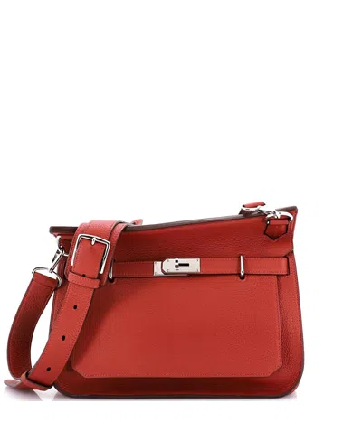 Pre-owned Pre-owned Hermes  Hermes 34 Jypsiere Bag Clemence In Brown