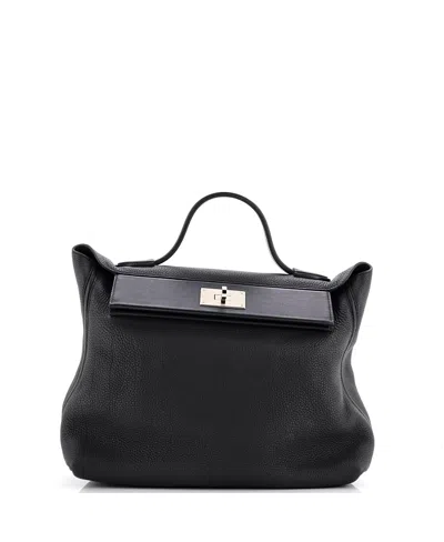 Pre-owned Pre-owned Hermes  Hermes 35 24/24 Bag Togo With Swift In Black