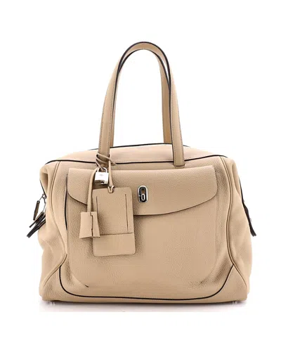Pre-owned Pre-owned Hermes  Hermes 35 Wallago Cabine Bag Togo In Neutral