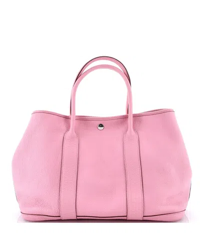 Pre-owned Pre-owned Hermes  Hermes 36 Garden Party Tote Leather In Pink