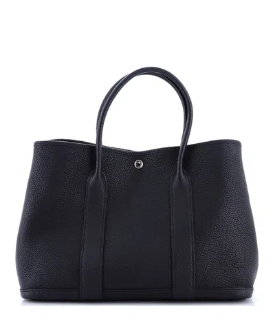Pre-owned Pre-owned Hermes  Hermes 36 Garden Party Tote Leather In Black