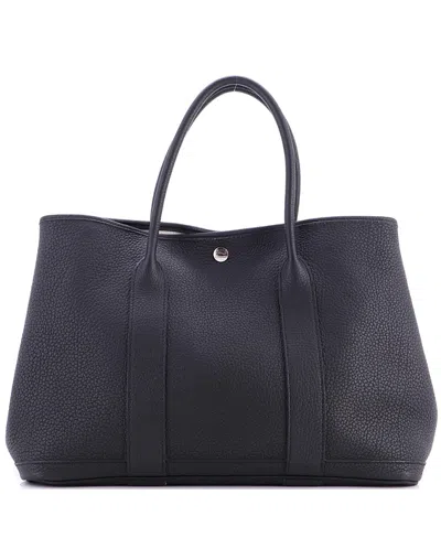 Pre-owned Pre-owned Hermes  Hermes 36 Garden Party Tote Leather In Black