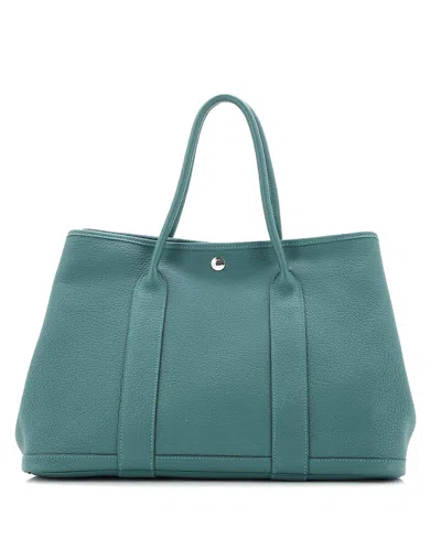 Pre-owned Pre-owned Hermes  Hermes 36 Garden Party Tote Leather In Green