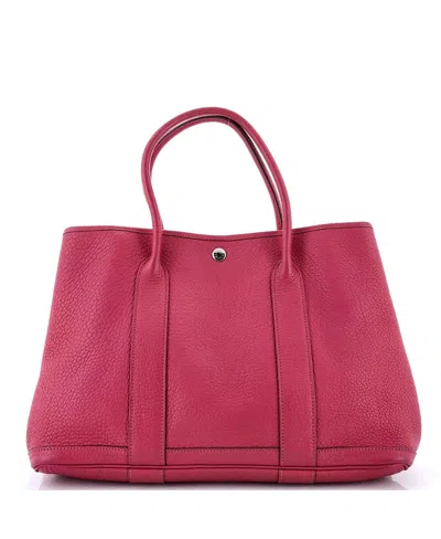 Pre-owned Pre-owned Hermes  Hermes 36 Garden Party Tote Leather In Pink