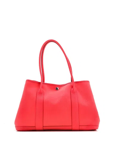 Pre-owned Pre-owned Hermes  Hermes 36 Garden Party Tote Toile And Leather