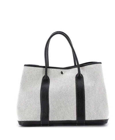 Pre-owned Pre-owned Hermes  Hermes 36 Garden Party Tote Toile And Leather In Multi