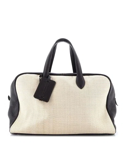 Pre-owned Pre-owned Hermes  Hermes 43 Victoria Ii Bag Crinoline