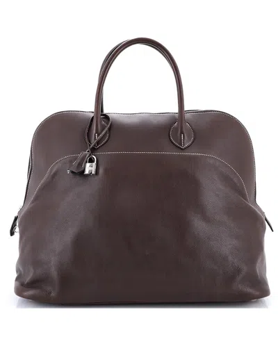 Pre-owned Pre-owned Hermes  Hermes 45 Bolide Bag Sikkim Relax In Brown