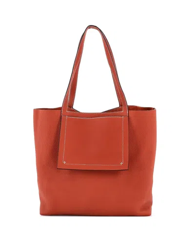 Pre-owned Pre-owned Hermes  Hermes 46 Cabasellier Tote Clemence In Brown