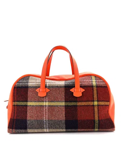 Pre-owned Pre-owned Hermes  Hermes 50 Galop Duffle Bag Multicolor Wool