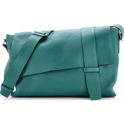 Pre-owned Hermes  Hermes Alfred Messenger Bag Clemence 35 In Pink