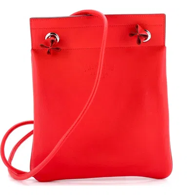 Pre-owned Hermes  Hermes Aline Bag Milo Lambskin And Swift Mini In Red