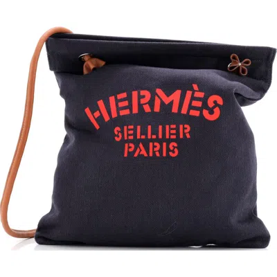 Pre-owned Hermes  Hermes Aline Bag Toile Mm In Blue