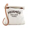 Pre-owned Hermes  Hermes Aline Bag Toile Mm In White