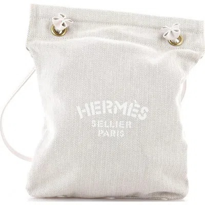 Pre-owned Hermes  Hermes Aline Bag Toile Pm In Sand
