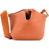 Pre-owned Hermes  Hermes Attelage Crossbody Bag Evercolor In Gold