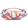 Pre-owned Hermes  Hermes Balusoie Bag Printed Silk And Leather In Multi